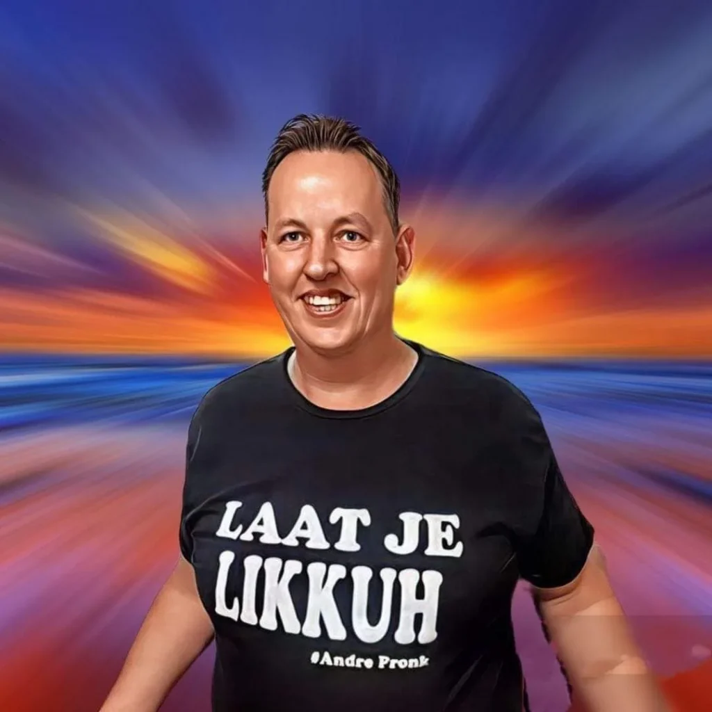Portret van zanger Andre Pronk